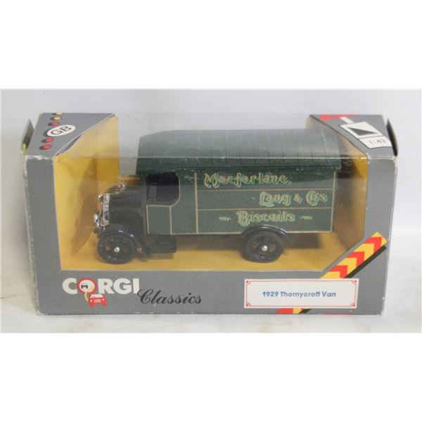 CORGI DIECAST 1929 THORNYCROFT VAN