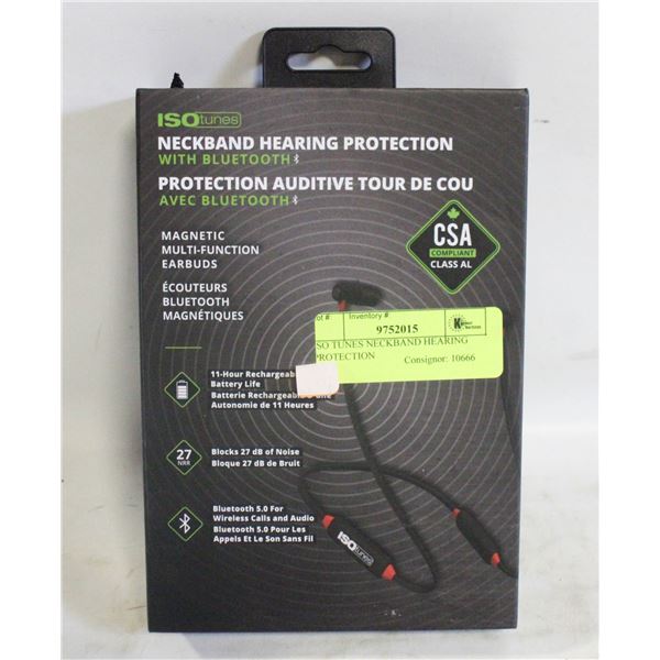 ISO TUNES NECKBAND HEARING PROTECTION