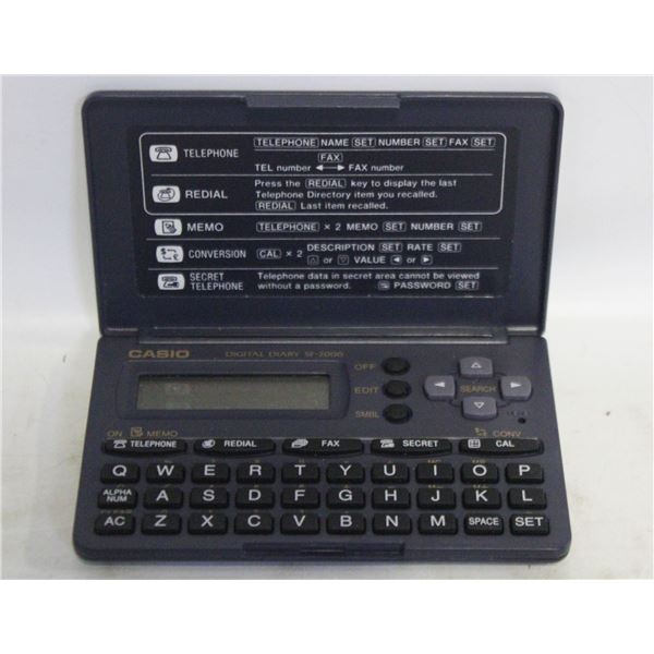 VINTAGE CASIO SF-2000 DIGITAL DIARY