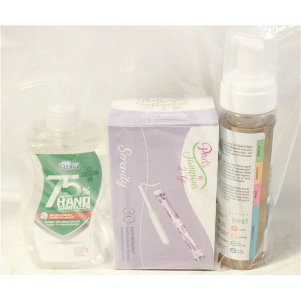 BAG WITH NEW PRODUCTS INCL 236 ML OF FOAMING
