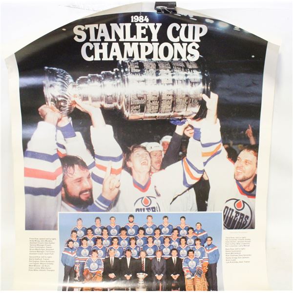 OILERS 1984 STANLEY CUP POSTER