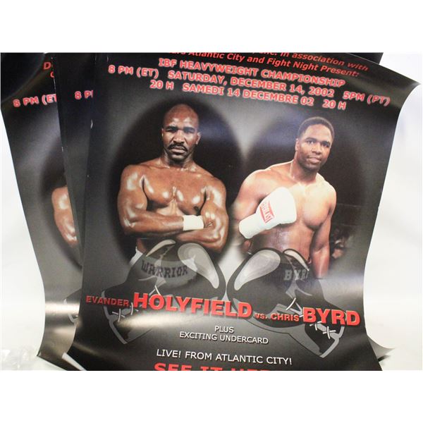 5 HOLYFIELD BOXING POSTERS