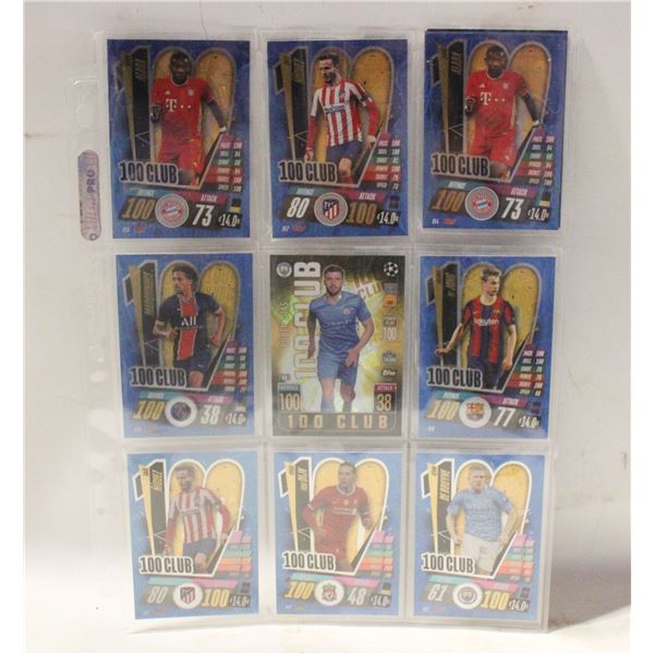 9 TOPPS SOCCER CARDS