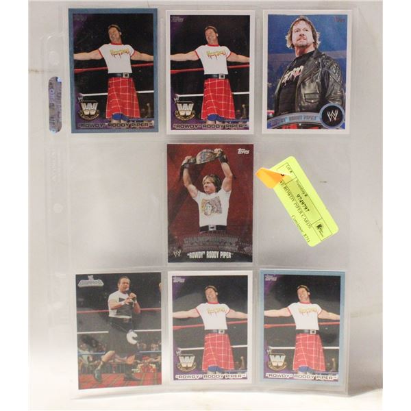 7 WWE ROWDY PIPER CARDS