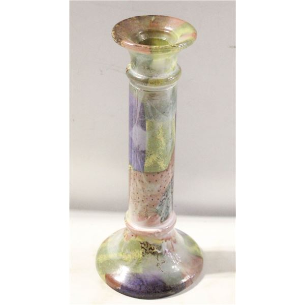 VINTAGE MULTI COLOURED CANDLE STICK
