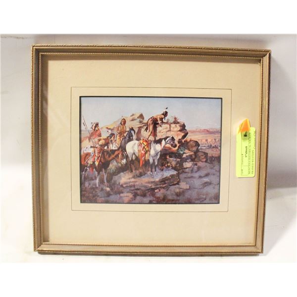 MONTANA HISTORICAL SOCIETY FRAMED WESTERN