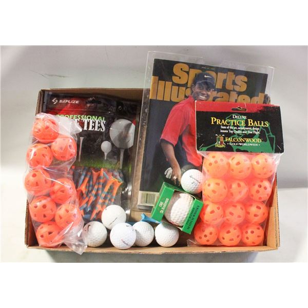 LOT OF GOLF ITEMS WOODS