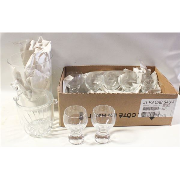 VINTAGE CUT GLASS/CRYSTAL- BOX LOT ASSORTED