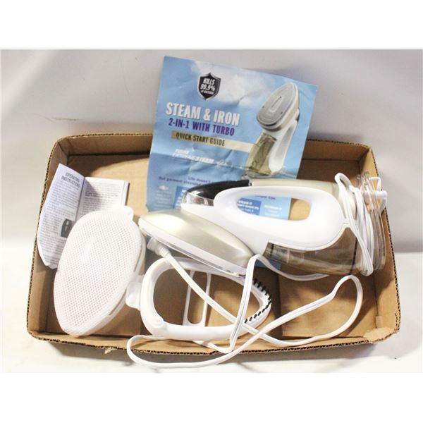 CONAIR TURBO EXTREMESTEAM 2 IN 1 STEAMER & IRON