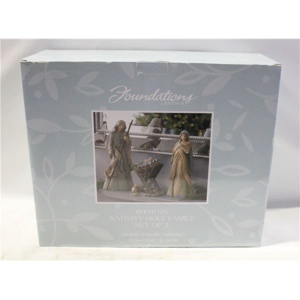 1 NEW IN BOX FOUNDATIONS NATIVITY SCENE