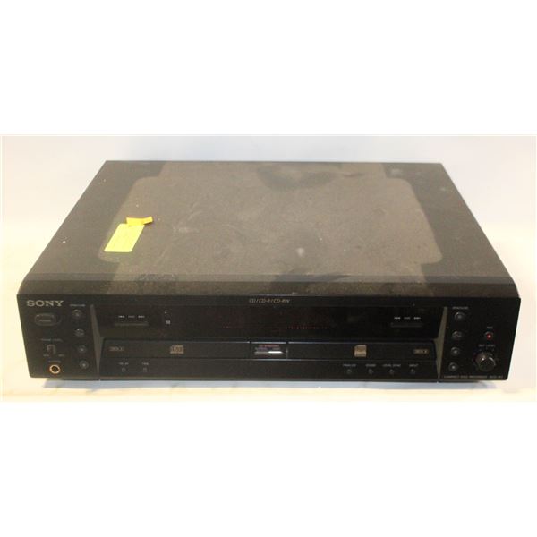 VINTAGE SONY DUAL-DECK CD RECORDER/PLAYER