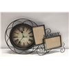 Image 1 : CONTEMPORARY METAL PICTURE FRAME/WALL CLOCK