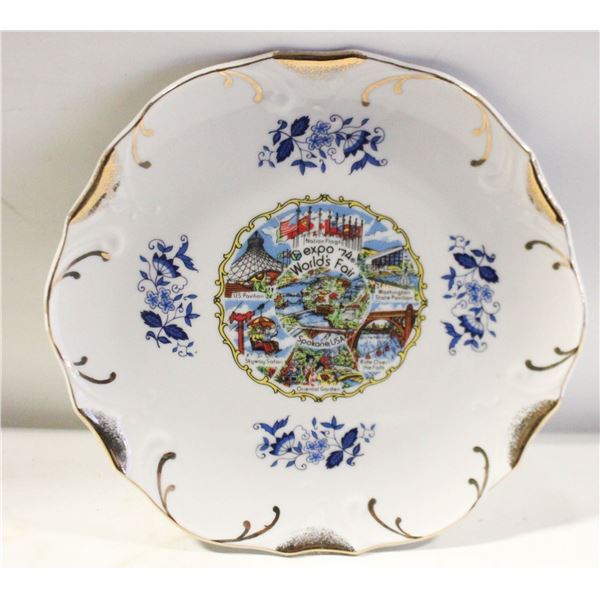 VINTAGE WORLD'S FAIR SPOKANE COLLECTORS PLATE