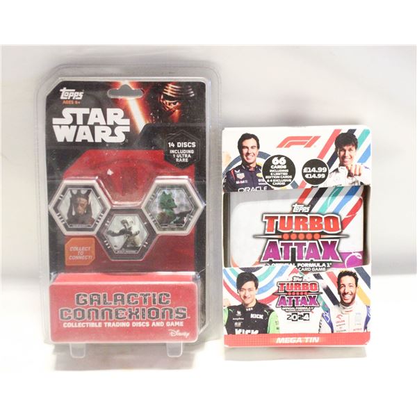 NEW 2 TOPPS ITMS STAR WARS 14 DISC'S