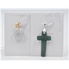 Image 1 : #194-NATURAL JADE JADEITE PENDANT 2PCS