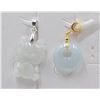 Image 1 : #199-NATURAL JADE JADEITE PENDANT 2PCS