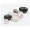 Image 1 : #24-NATURAL GREEN JADE & ROSE QUARTZ TUMBLETE 76G
