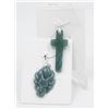Image 1 : #151-NATURAL JADE JADEITE PENDANT 2PCS