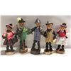 Image 1 : 5 VINTAGE GERMAN FOLK ART FIGURES