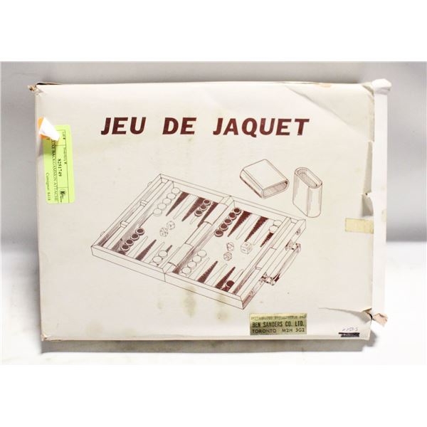 DELUXE BACKGAMMON ATTACHE SET