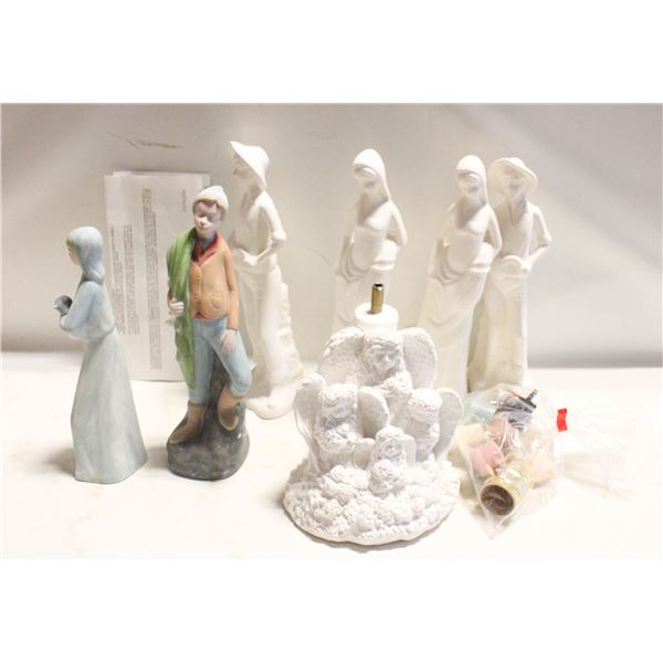 LOT OF UNFINISHED CERAMICS