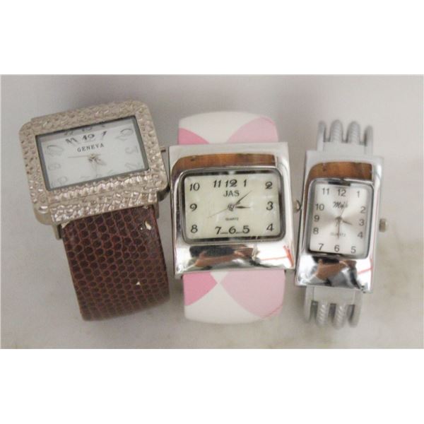 LOT OF 3 LADIES WRIST WATCHES