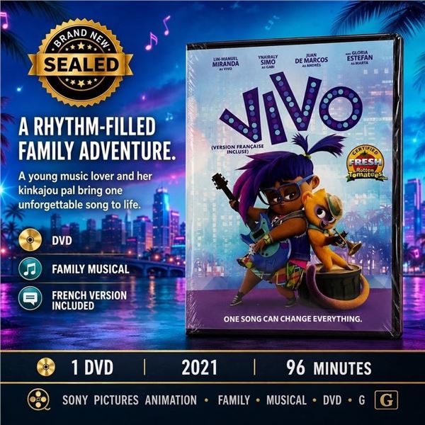 NEW DVD "VIVO" LIN-MANUEL MIRANDA 2021