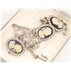 Image 1 : VINTAGE CAMEO NECKLACE/EARRING SET IN BOX