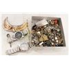 Image 1 : ESTATE JEWELRY IN BOX ALL TOGETHER