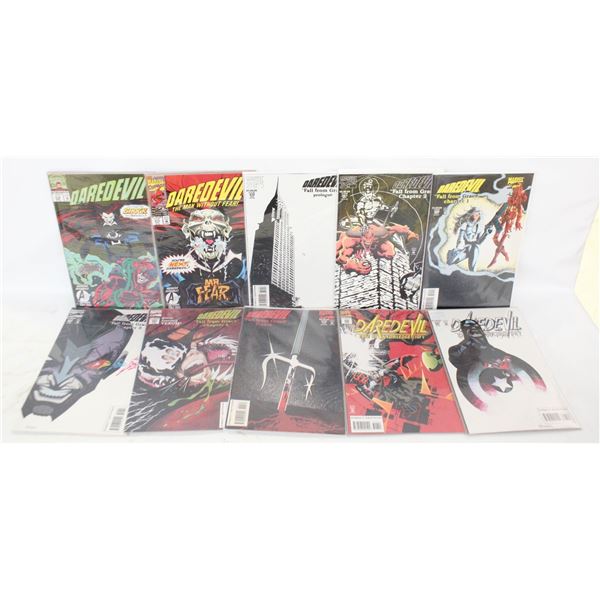 LOT OF 10 DAREDEVIL COLLECTOR COMICS
