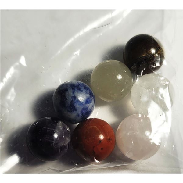 17)  LOT OF 7 CHAKRA BALL HEALING