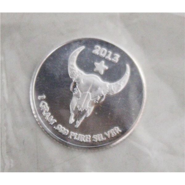 1 GRAM SILVER RED CLOUD ROUND