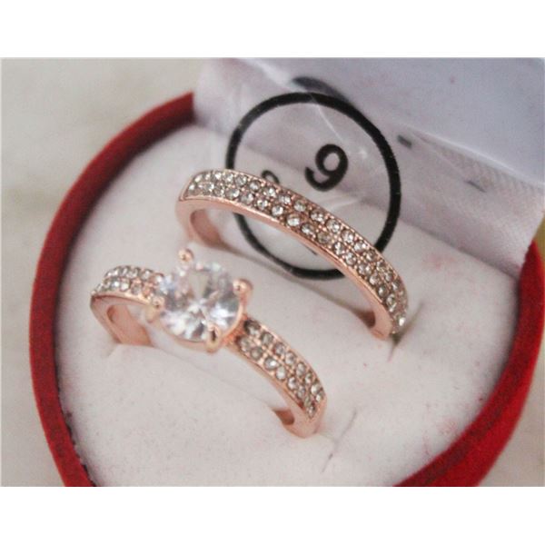NEW 2PCS/SET RING SET SZ9