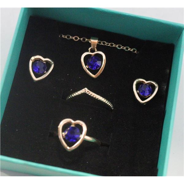NEW NECKLACE AND 2 RINGS WITH EARRINGS