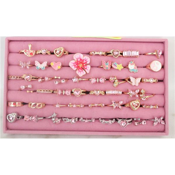JEWELRY ORGANIZER TRAY W/ BARBIE STYLE PINK