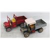 Image 1 : ANTIQUE TIN LITHOGRAPH TRUCKS TOGETHER