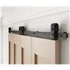 Image 2 : BRAND NEW JUBEST 40" BI-FOLDING SLIDING BARN DOOR