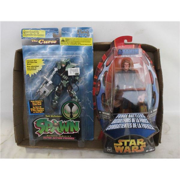 1995 SPAWN MCFARLANE + STARWARS UNOPENED
