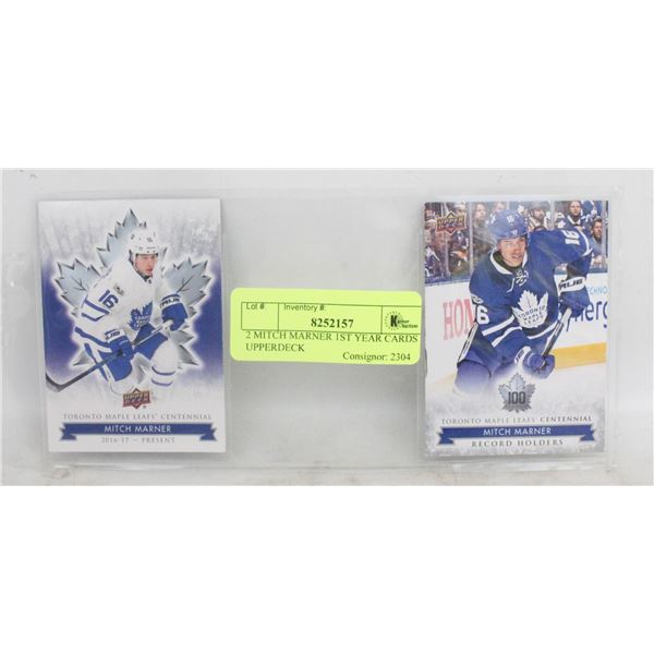 2 MITCH MARNER 1ST YEAR CARDS UPPERDECK