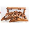 Image 1 : 8 WOOD PLATE HOLDERS - 6 - ONE PLATE & 2 TWO