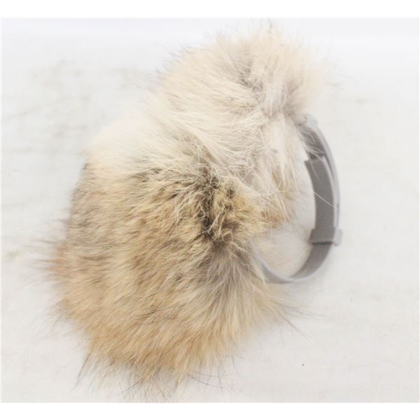 GENUINE COYOTE FUR EAR MUFFS
