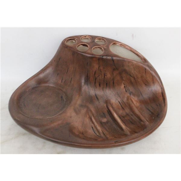 TOOTHBRUSH AND SOAP POTTERY HOLDER
