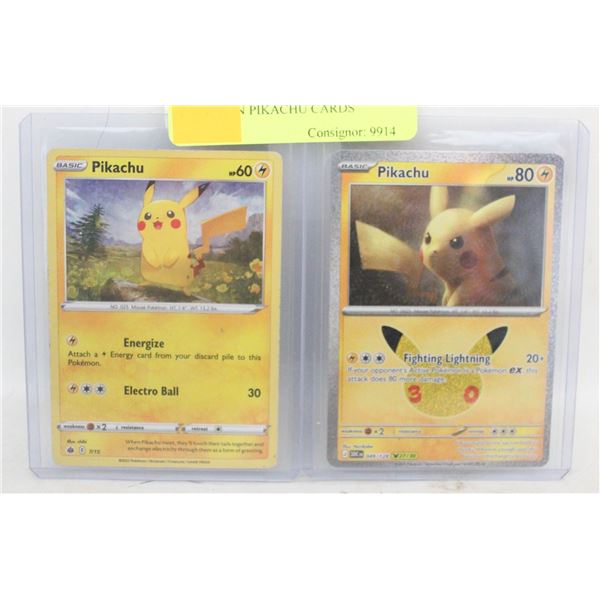POKEMON PIKACHU CARDS