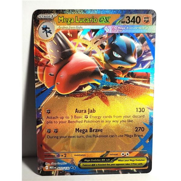 20)   MEGA LUCARIO EX, 77/132, DOUBLE