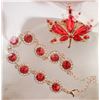 Image 1 : NEW 2PC BRACELET SPARKLING RED& CLEAR
