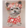 Image 1 : NEW YORKIE BROOCH WITH HEART JERSEY