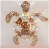 Image 1 : NEW TURTLE BROOCH WITH AMBER &