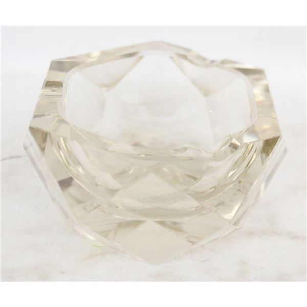 MID CENTURY CRYSTAL ASHTRAY