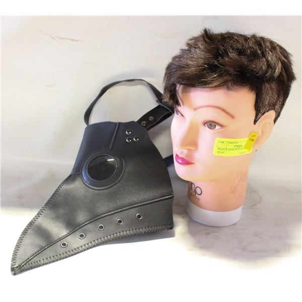 PLAGUE MASK WITH MANNEQUIN HEAD