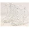 Image 1 : VINTAGE GLASS COWBOY BOOT MUG